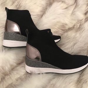 Michael Kors slip on high top tennis shoes 8